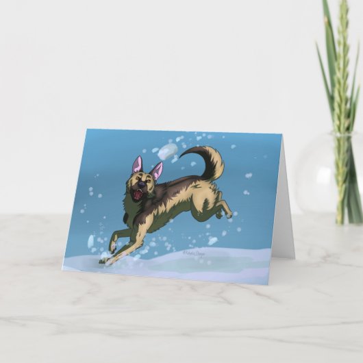 Sneeuwspellen Kaart (Voorkant)