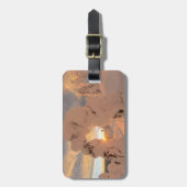 Sneeuwspoken in het witvisgebied bagagelabel (Voorkant verticaal)