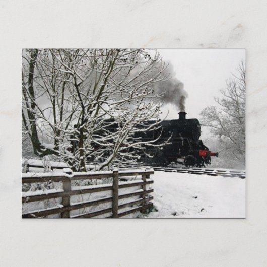 Sneeuwspoor Briefkaart (Voorkant)
