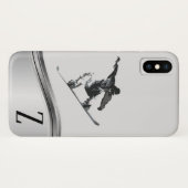 Sneeuwsporter Sportsneeuwboard Monogram Case-Mate iPhone Case (Achterkant (horizontaal))