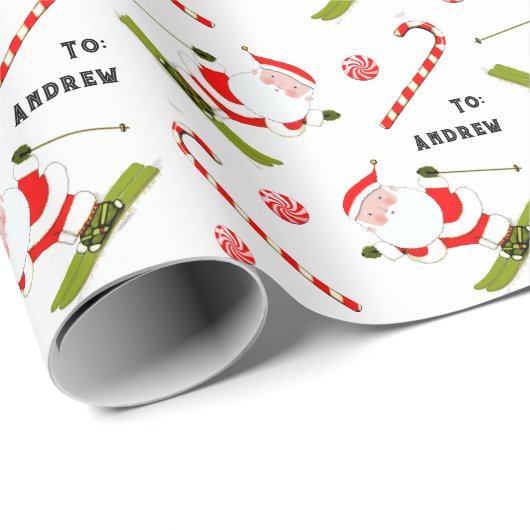 Sneeuwsportevenement cadeau cadeaupapier (Rol Hoek)