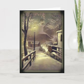 Sneeuwstad Kaart aangepaste groeten (Voorkant)