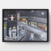 Sneeuwstad Schilderij van Alfred Fox Fotoplaat (voorkant)