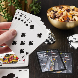Sneeuwstad Schilderij van Alfred Fox Pokerkaarten