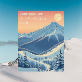 Sneeuwstad yeti スノーパークイエ テ ィBriefkaart Briefkaart