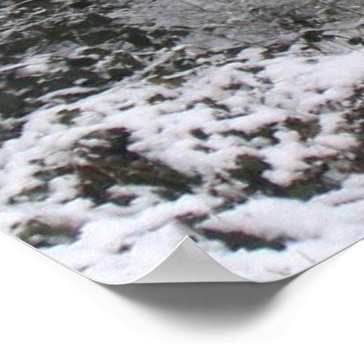 Sneeuwstappen Poster (Hoek)