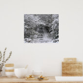 Sneeuwstappen Poster (Keuken)