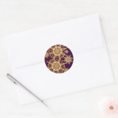 sneeuwstar-Sticker Ronde Sticker (Envelop)