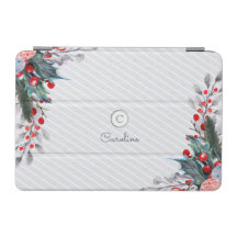 Sneeuwstaven, rood en wit monogram, winterduik