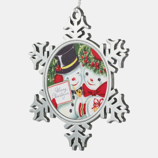  sneeuwstel voor feestdagen tin sneeuwvlok ornament (Rechts)