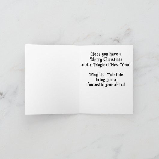 Sneeuwster Feestdagen Kaart (Binnen)