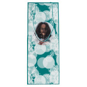 Sneeuwsterren - Wit, Blauwgroen - Cadeautas (Achterkant)