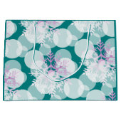 Sneeuwsterren - Wit, Blauwgroen, Paarse - Cadeauta Large Cadeautasje (Voorkant)