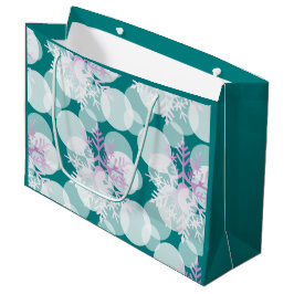 Sneeuwsterren - Wit, Blauwgroen, Paarse - Cadeauta Large Cadeautasje