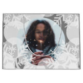 Sneeuwsterren - Wit, Grijs - Cadeautas (Voorkant)