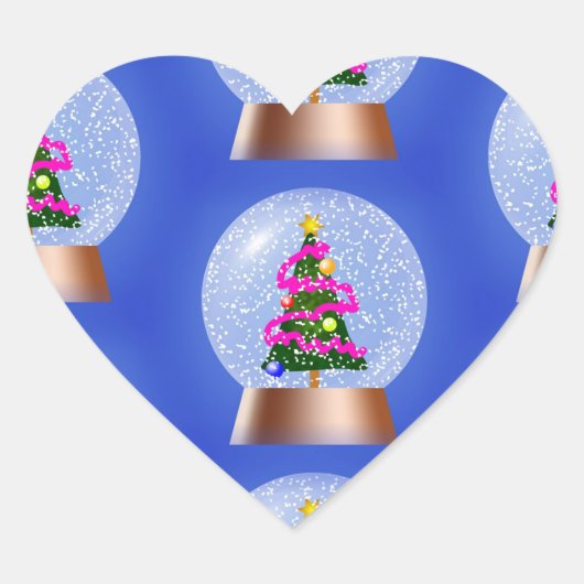 sneeuwstickers hart sticker (Voorkant)