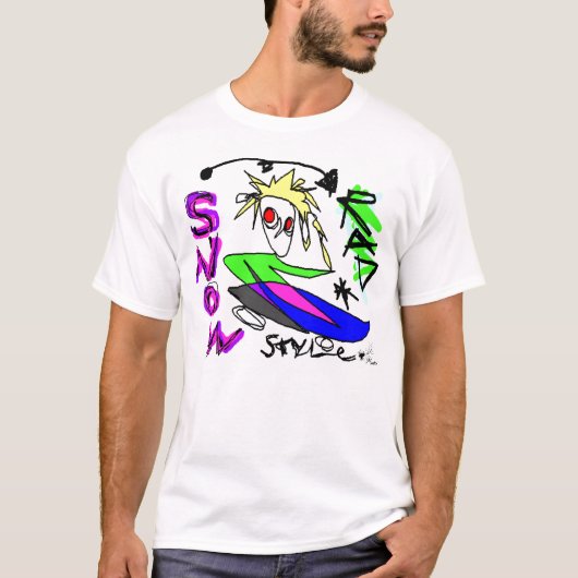 Sneeuwstijl T-shirt (Voorkant)