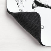 Sneeuwstille Bulldog-Muismat Muismat (Hoek)