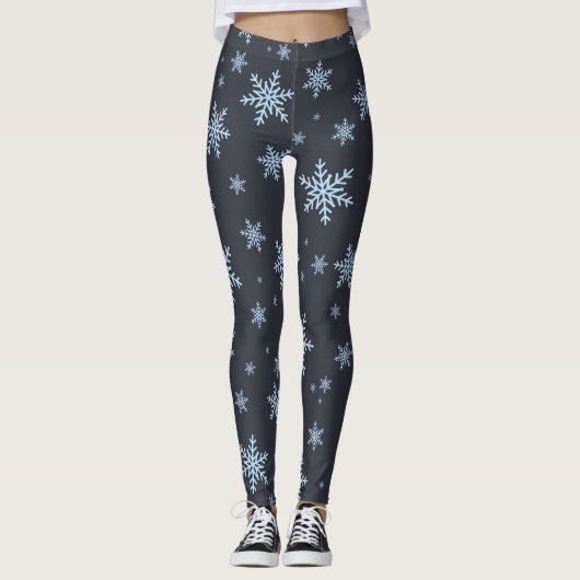 Sneeuwstorm bij nacht leggings (Voorkant)