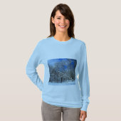 Sneeuwstorm Bomen Olie T-shirt (Voorkant volledig)