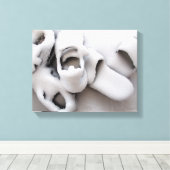 Sneeuwstorm, Boston, 11x14 Canvas Print (Insitu (Houten vloer))