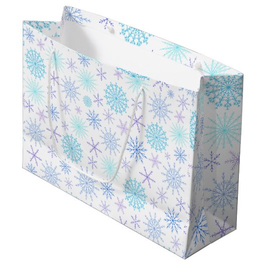Sneeuwstorm Groot Cadeauzakje (Voorkant Gekanteld)