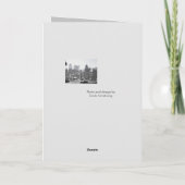 Sneeuwstorm in Manhattan Holiday Sjabloon Kaart (Achterkant)