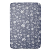 Sneeuwstorm in Midnight Blue Badmat (Voorkant Verticaal)