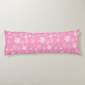 Sneeuwstorm in pastroze lichaamskussen (Achterkant)