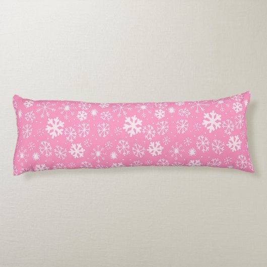 Sneeuwstorm in pastroze lichaamskussen (Achterkant)
