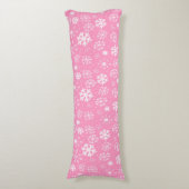 Sneeuwstorm in pastroze lichaamskussen (Voorkant Verticaal)