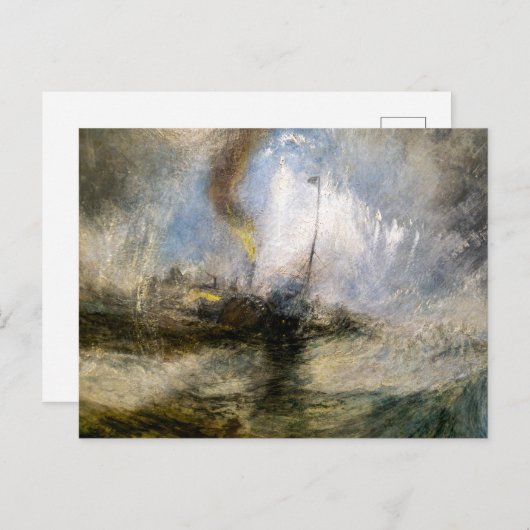 SneeuwStorm | JMW Turner | Briefkaart (Voorkant / Achterkant)
