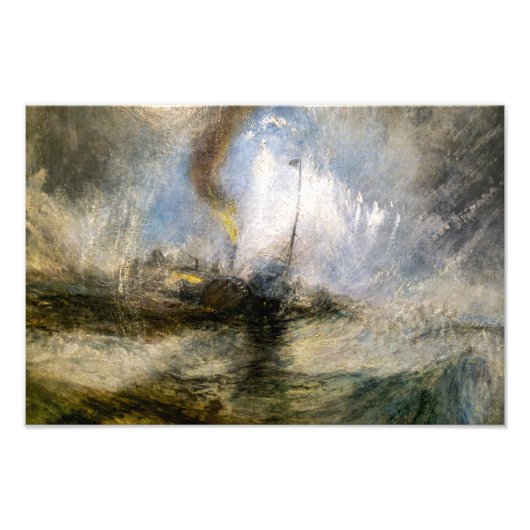 SneeuwStorm | JMW Turner | Foto Afdruk (Voorkant)