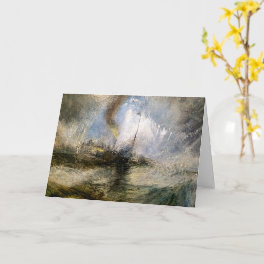 SneeuwStorm | JMW Turner | Kaart (Gele Bloem)