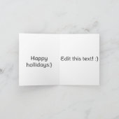 Sneeuwstorm kerst kaart (Binnen)