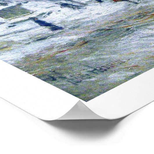 Sneeuwstorm. Madison Square door Childe Hassam Poster (Hoek)