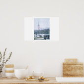 Sneeuwstorm. Madison Square door Childe Hassam Poster (Keuken)