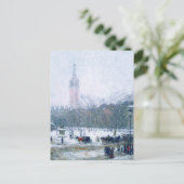 Sneeuwstorm, Madison Square. Fijne Kunst Kerstmis Briefkaart (Staand voorkant)