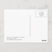 Sneeuwstorm, Madison Square. Fijne Kunst Kerstmis Briefkaart (Achterkant)