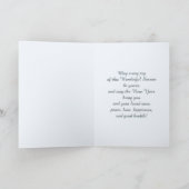 Sneeuwstorm, Madison Square. Fijne Kunst Kerstmis Feestdagen Kaart (Binnen)