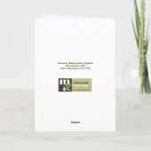 Sneeuwstorm, Madison Square. Fijne Kunst Kerstmis Feestdagen Kaart (Achterkant)