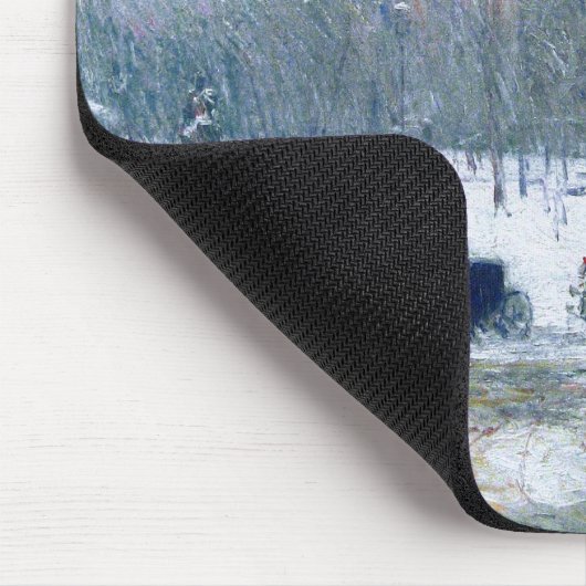 Sneeuwstorm, Madison Square. Fine Art Gift Mousepa Muismat (Hoek)