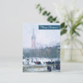 Sneeuwstorm, Madison Square. kerstBriefkaart Feestdagenkaart (Staand voorkant)