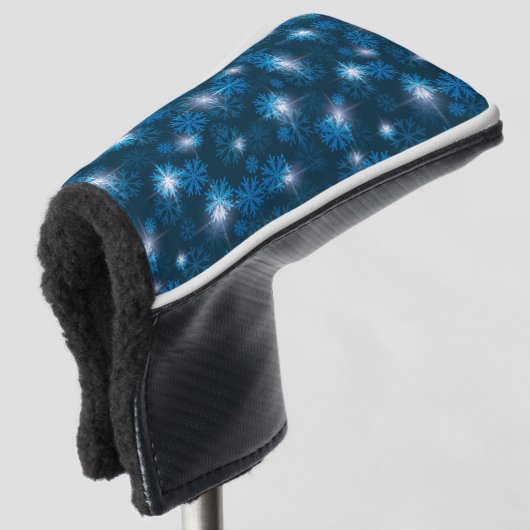 Sneeuwstorm Midnight Blue Club Head Hoesje Golfheadcover (3/4 voorkant)