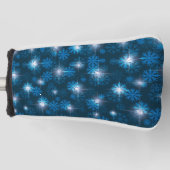 Sneeuwstorm Midnight Blue Club Head Hoesje Golfheadcover (Voorkant)