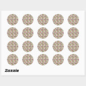 Sneeuwsvrucht 31-fruit ronde sticker (Vel)