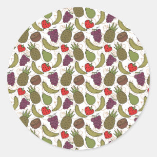 Sneeuwsvrucht 31-fruit ronde sticker