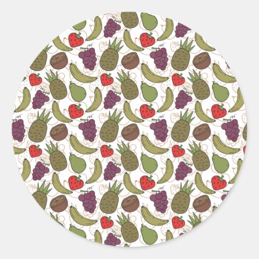 Sneeuwsvrucht 31-fruit ronde sticker (Voorkant)