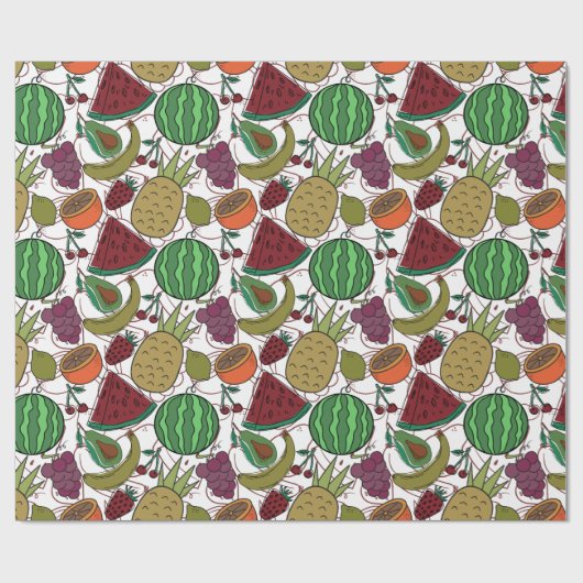 Sneeuwsvrucht | Fruit aardoppervlak 25 Cadeaupapier (Vlak)