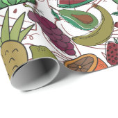 Sneeuwsvrucht | Fruit aardoppervlak 25 Cadeaupapier (Rol Hoek)